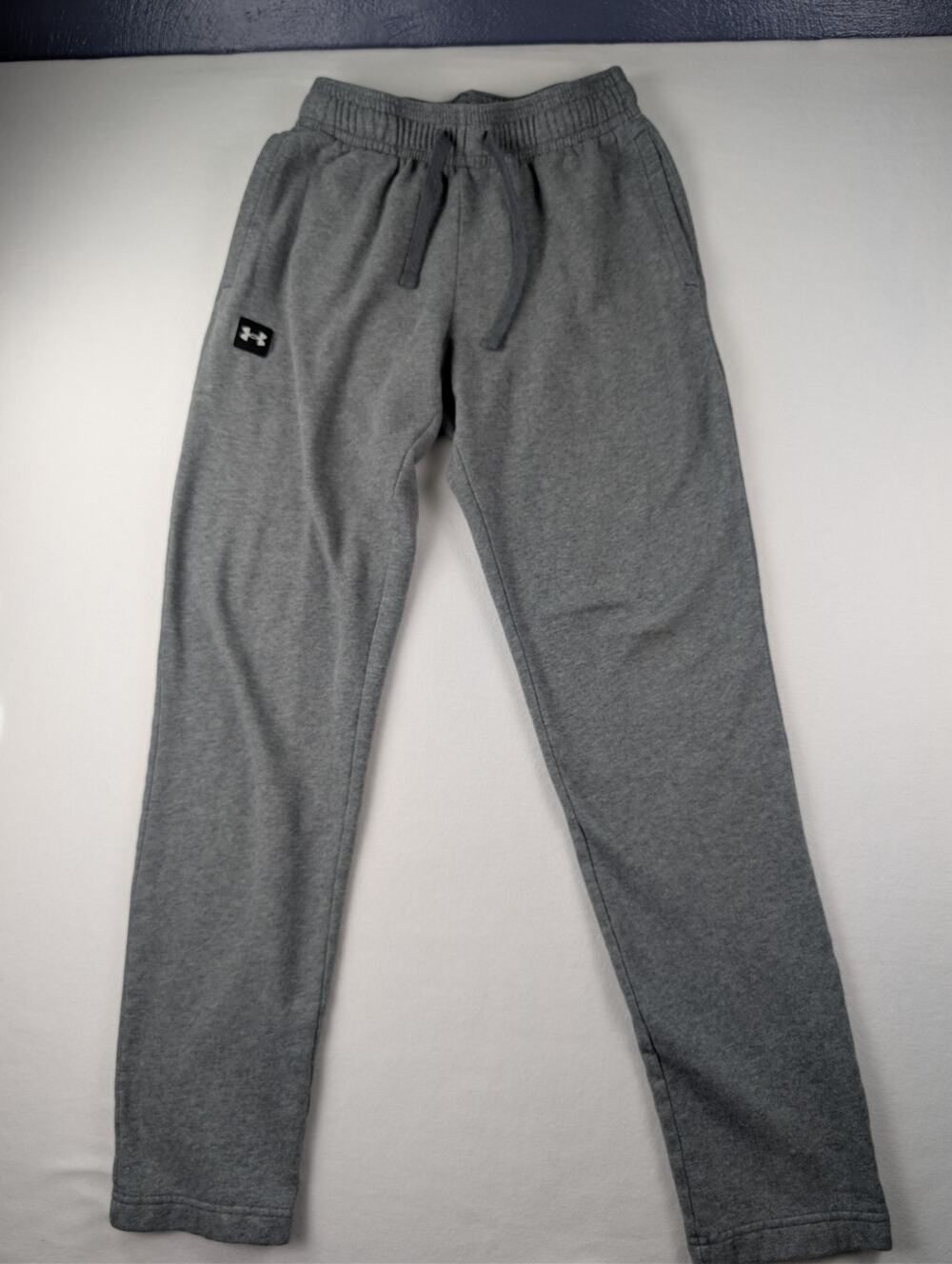 Under Armour Men’s Small Gray Loose Fit Fleece Sweatpants Athletic Pants